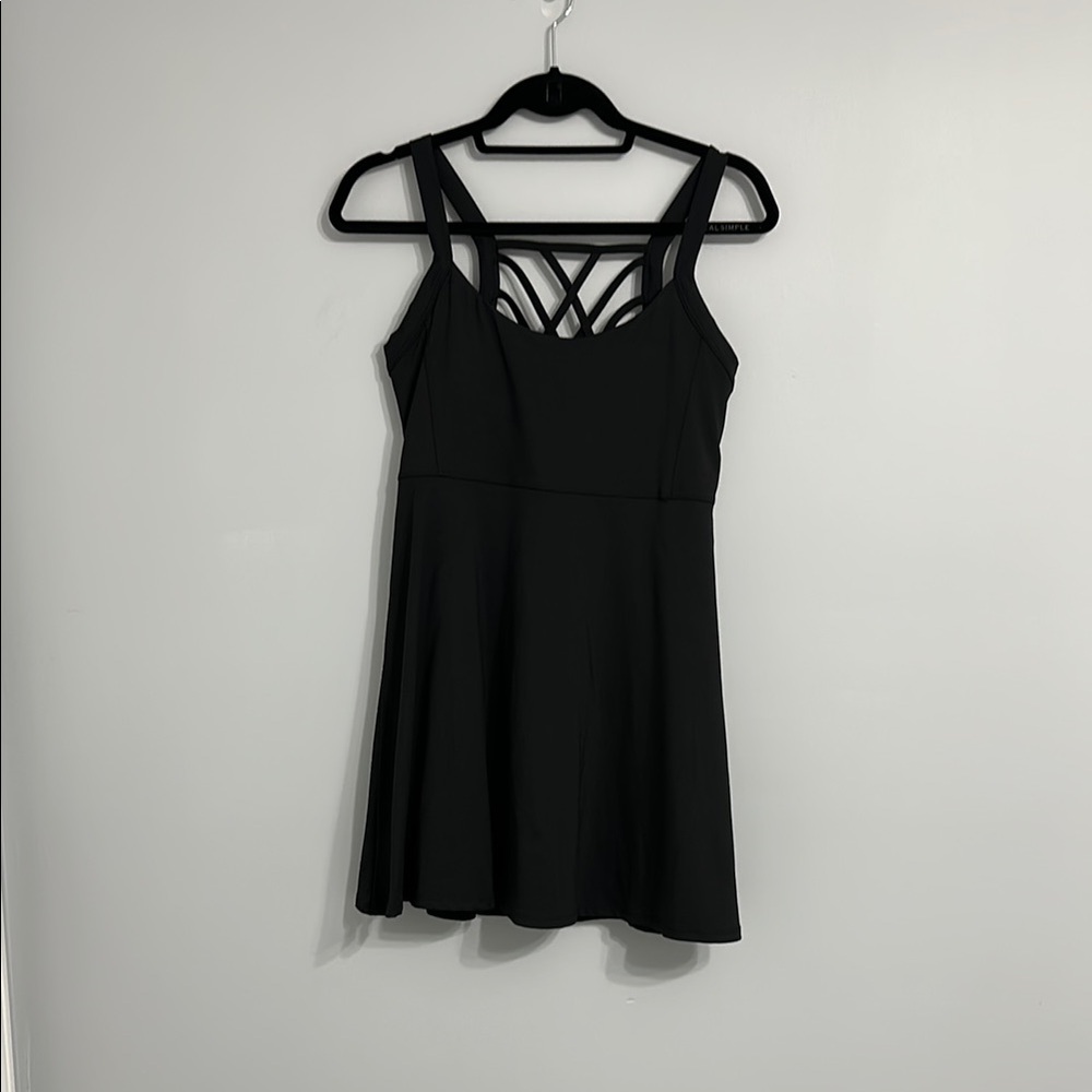 NWOT Kyodan Black Strappy Back Athletic Dress